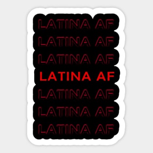 LATINA AF Sticker